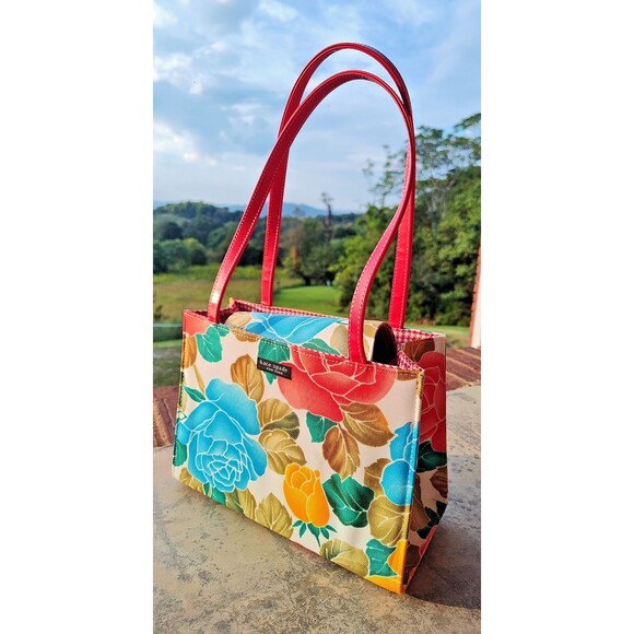 Vintage Kate Spade Purse Handbag Tote Floral Design, New Without Tags - Picture 1 of 16